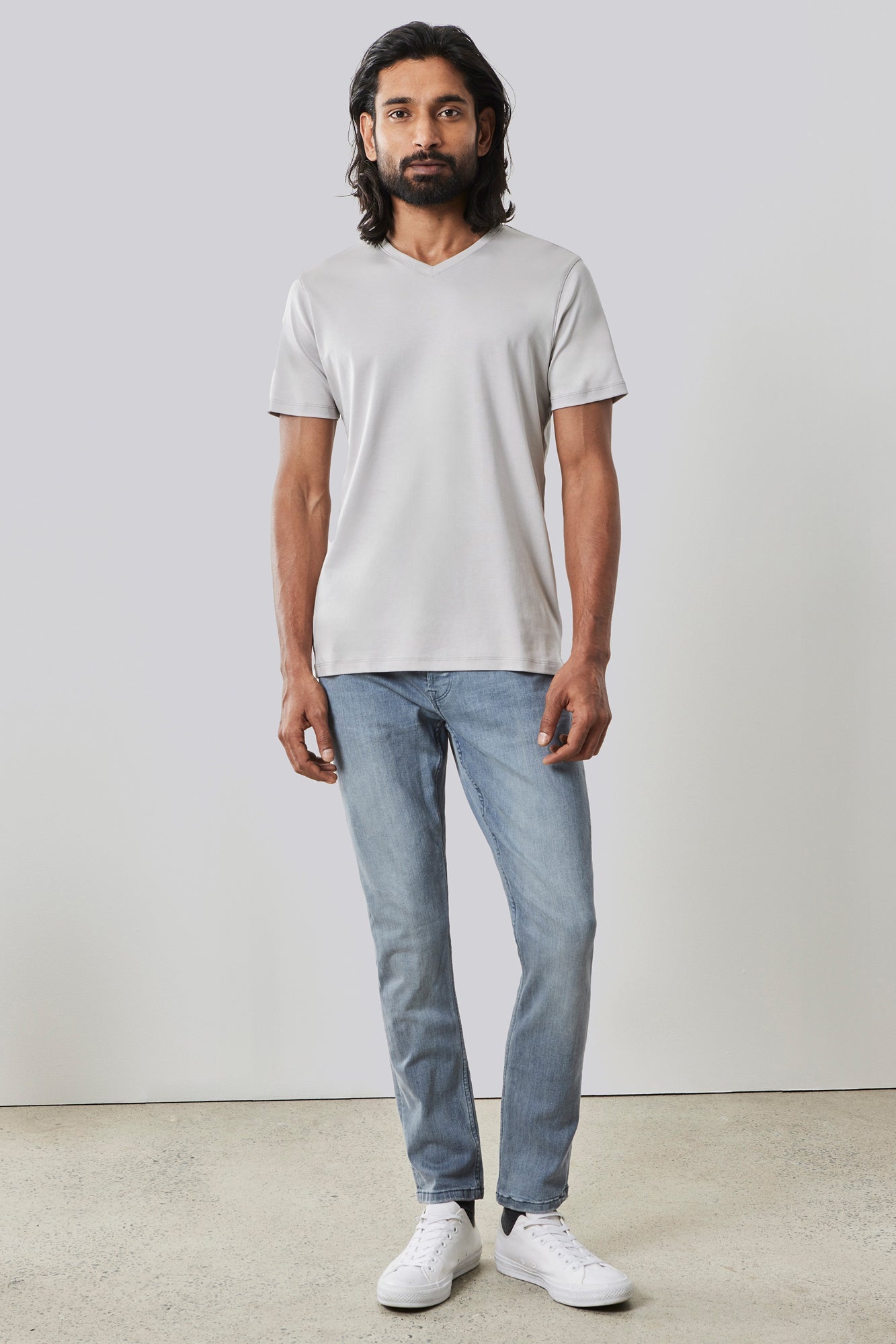 T-shirt à manches courtes pour homme par Robert Barakett | 23336 Georgia Craie | Machemise.ca, vêtements mode pour hommes