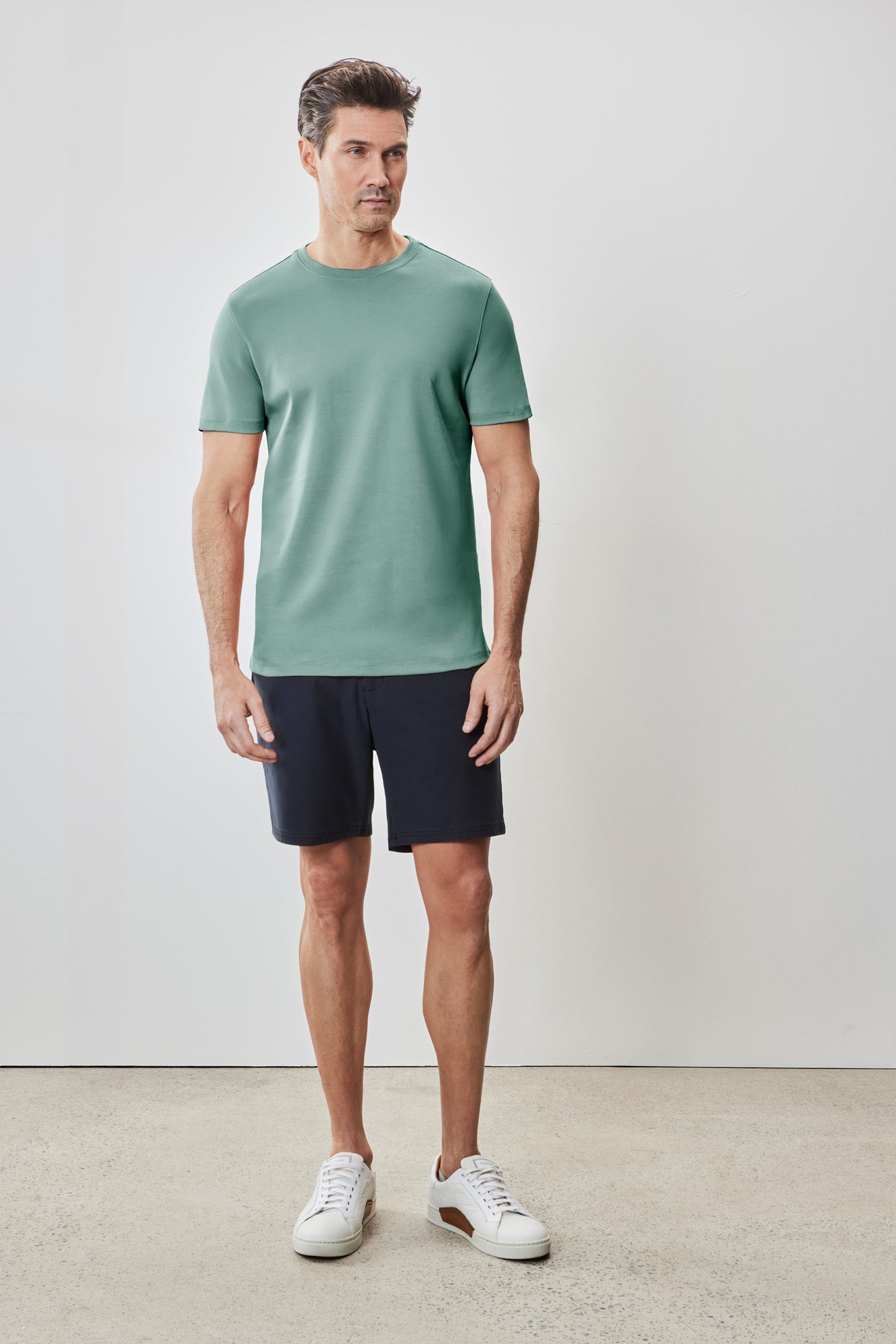 T-Shirt pour homme par Robert Barakett | Georgia 23336 Vert Aqua | Machemise.ca, vêtements mode pour hommes