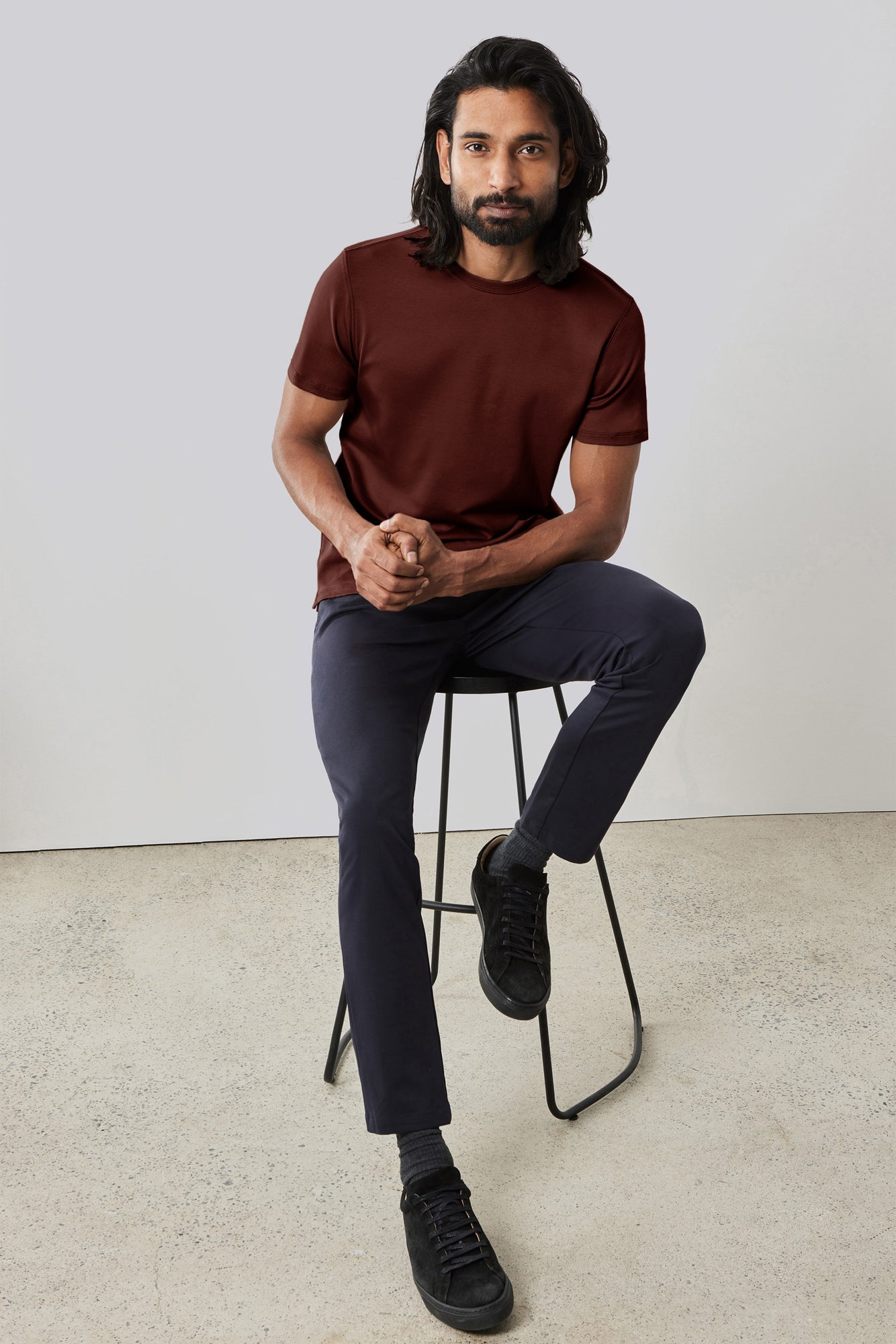 T-shirt à manches courtes pour homme par Robert Barakett | 23336 Georgia Rouge Foncé | Machemise.ca, vêtements mode pour hommes