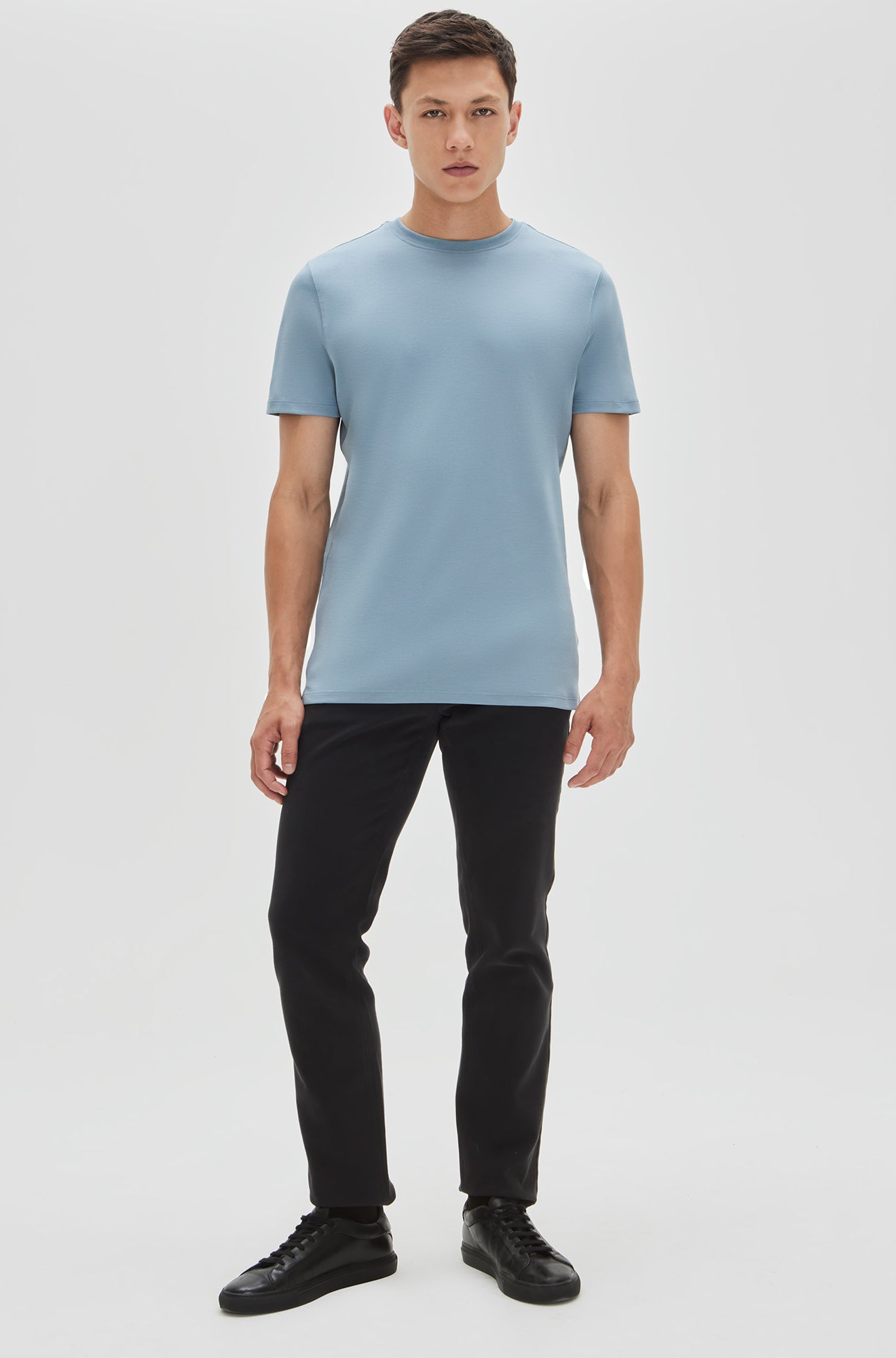 T-shirt à manches courtes pour homme par Robert Barakett | 23336 Georgia Bleu Fumé | Machemise.ca, vêtements mode pour hommes