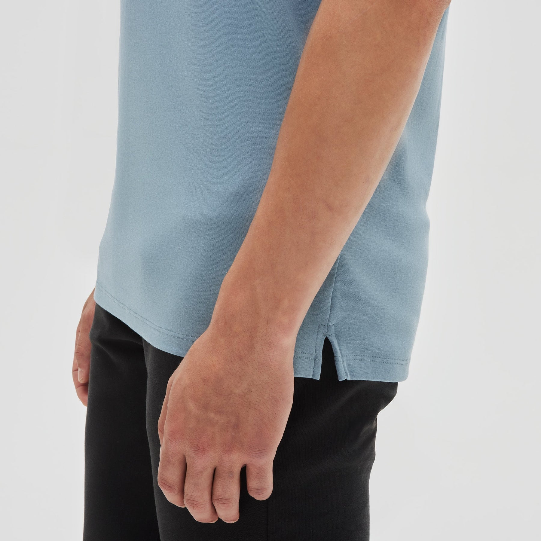 T-shirt à manches courtes pour homme par Robert Barakett | 23336 Georgia Bleu Fumé | Machemise.ca, vêtements mode pour hommes