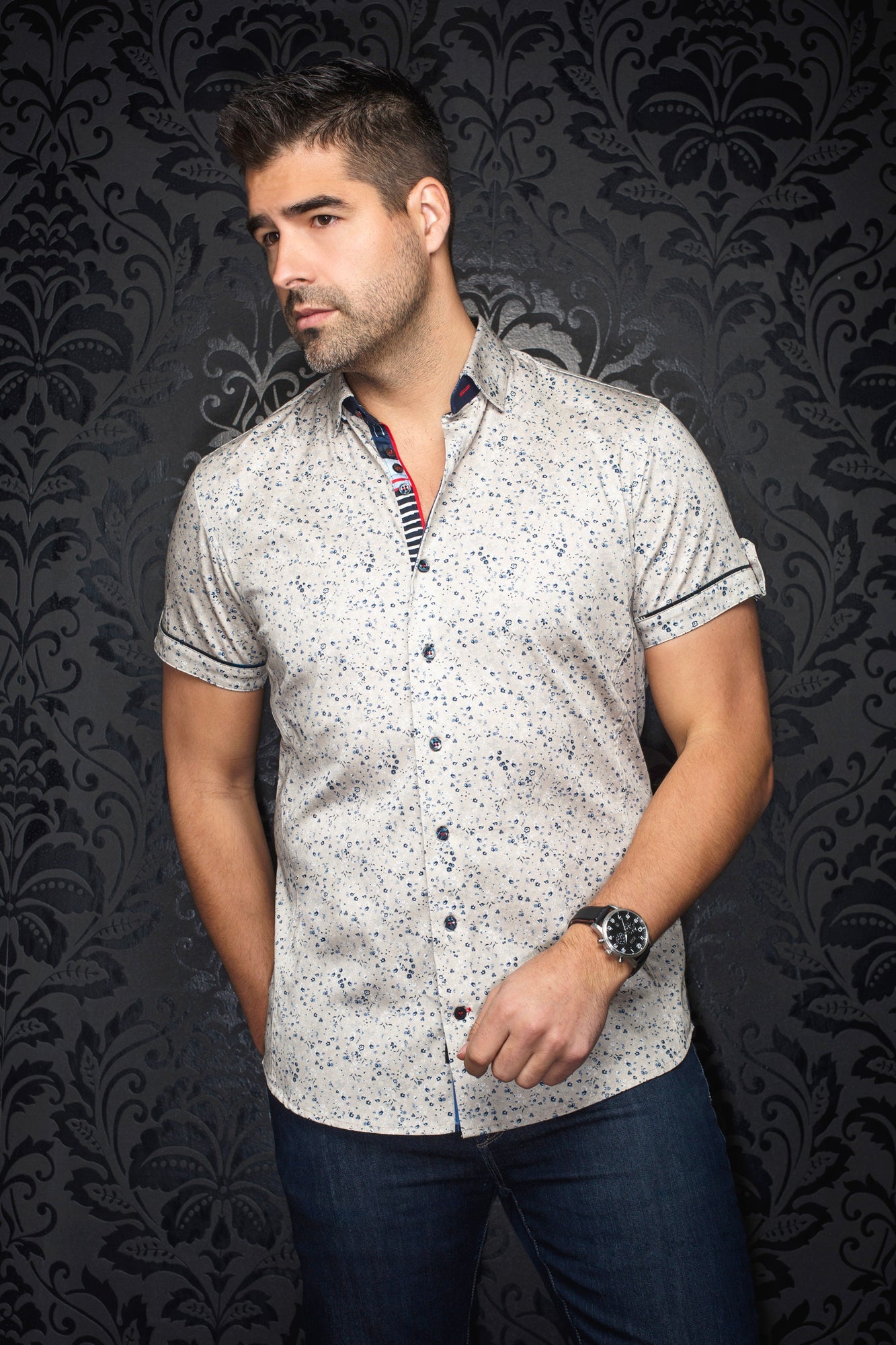 Shop Chemise Chemise A Manche Courte Pour Homme Chemise Manches