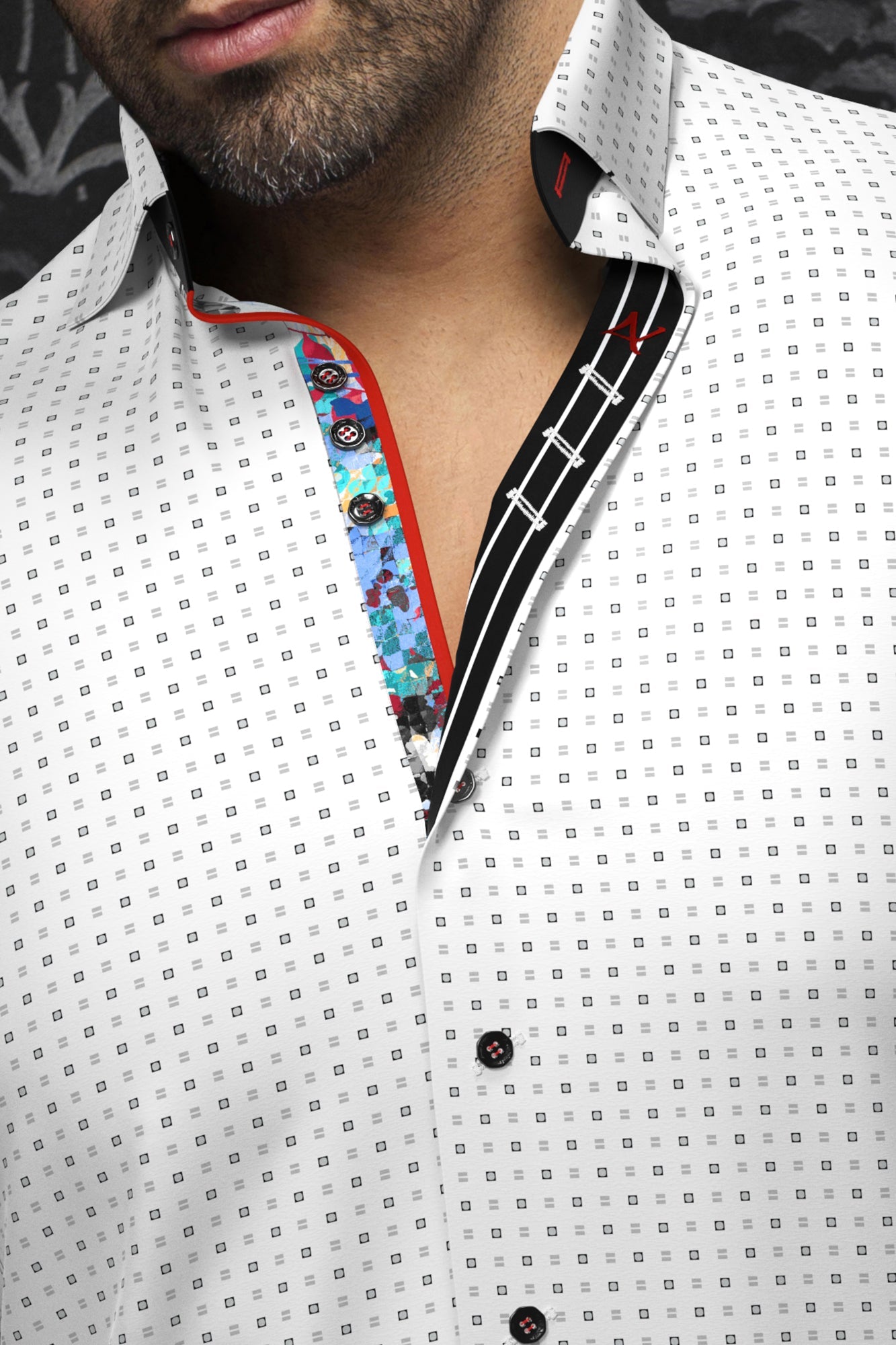 Chemise manches longues pour homme par Au Noir | ARLO Blanc | Machemise.ca, inventaire complet de la marque Au Noir