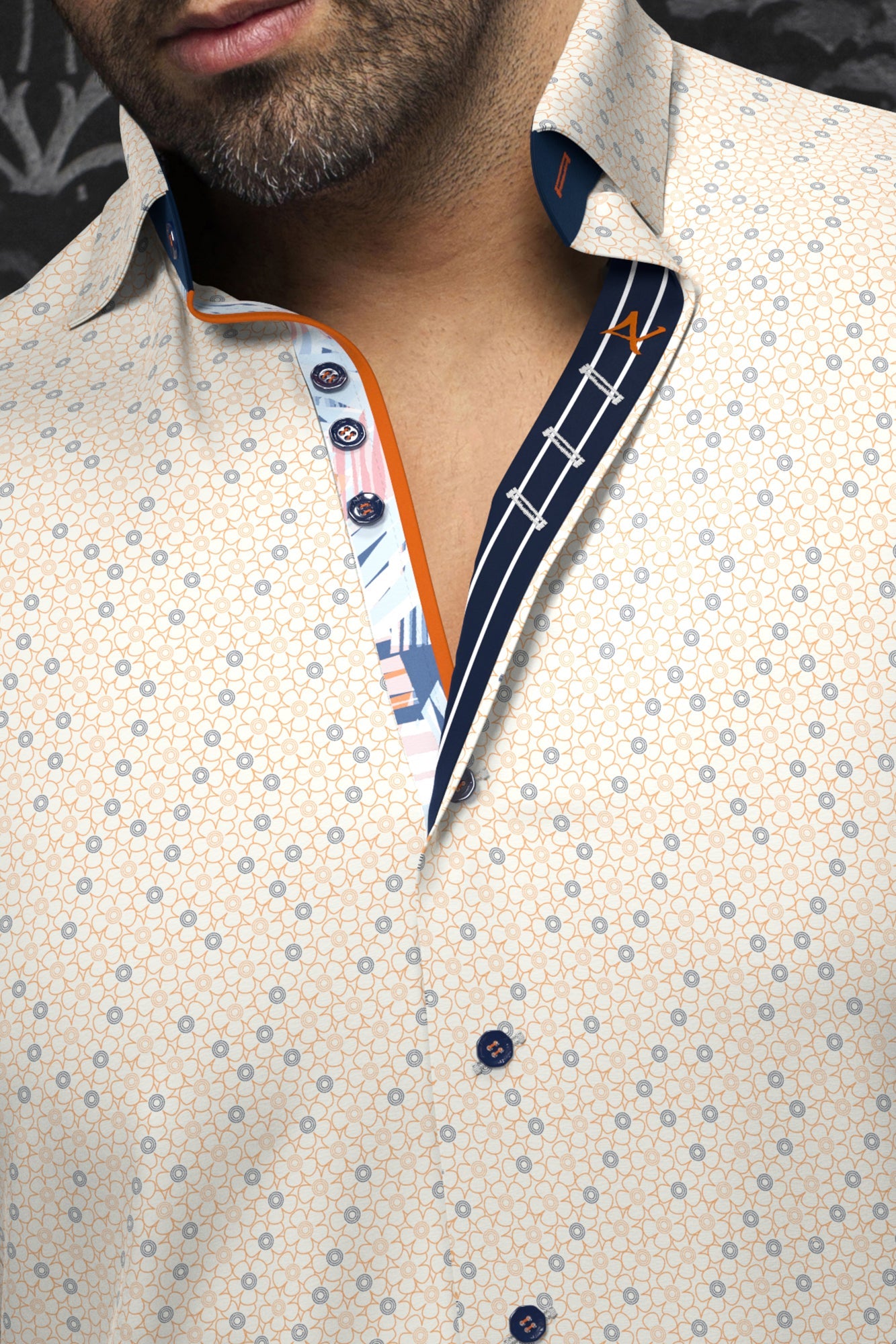 Chemise manches longues pour homme par Au Noir | ATLAS Orange | Machemise.ca, inventaire complet de la marque Au Noir