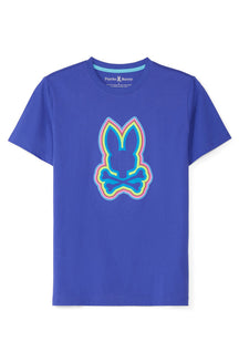 T-Shirt pour homme par Psycho Bunny | Maybrook B6U130B2TS Bleu Royal | Machemise.ca, vêtements mode pour hommes