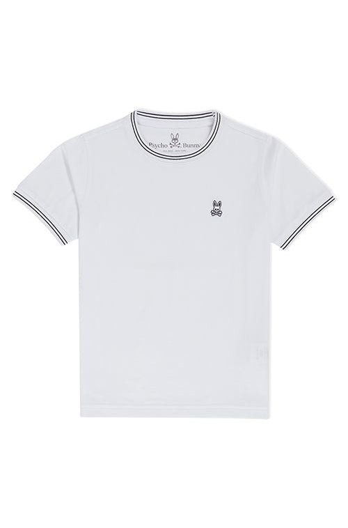 T-Shirt pour homme par Psycho Bunny | Logan B6U137S1PC Blanc | Machemise.ca, vêtements mode pour hommes