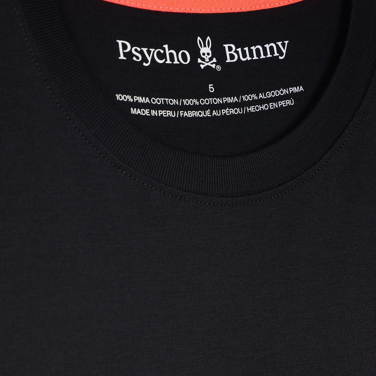 T-Shirt pour homme par Psycho Bunny | Sloan B6U214B2TS Noir | Machemise.ca, vêtements mode pour hommes