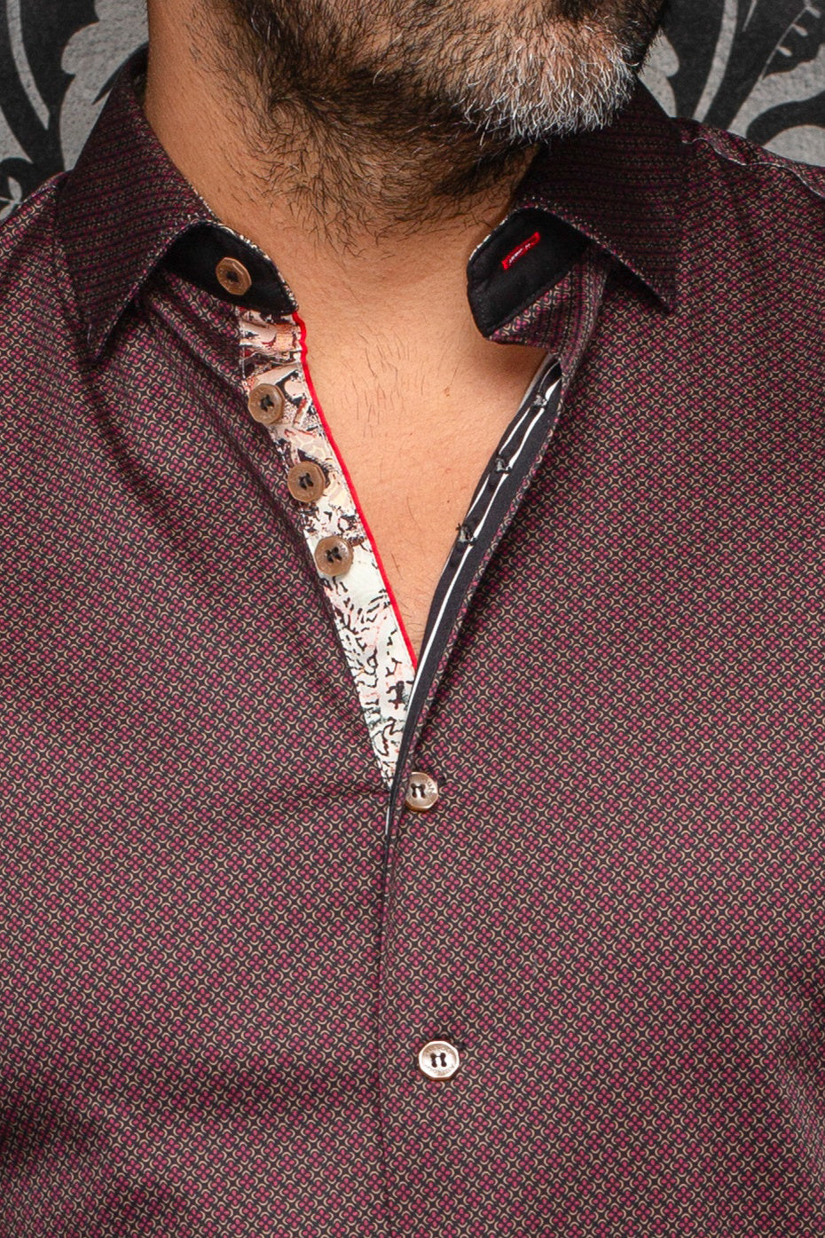 Chemise manches longues pour homme par Au Noir | BANGALORE Cabernet Tabac | Machemise.ca, inventaire complet de la marque Au Noir