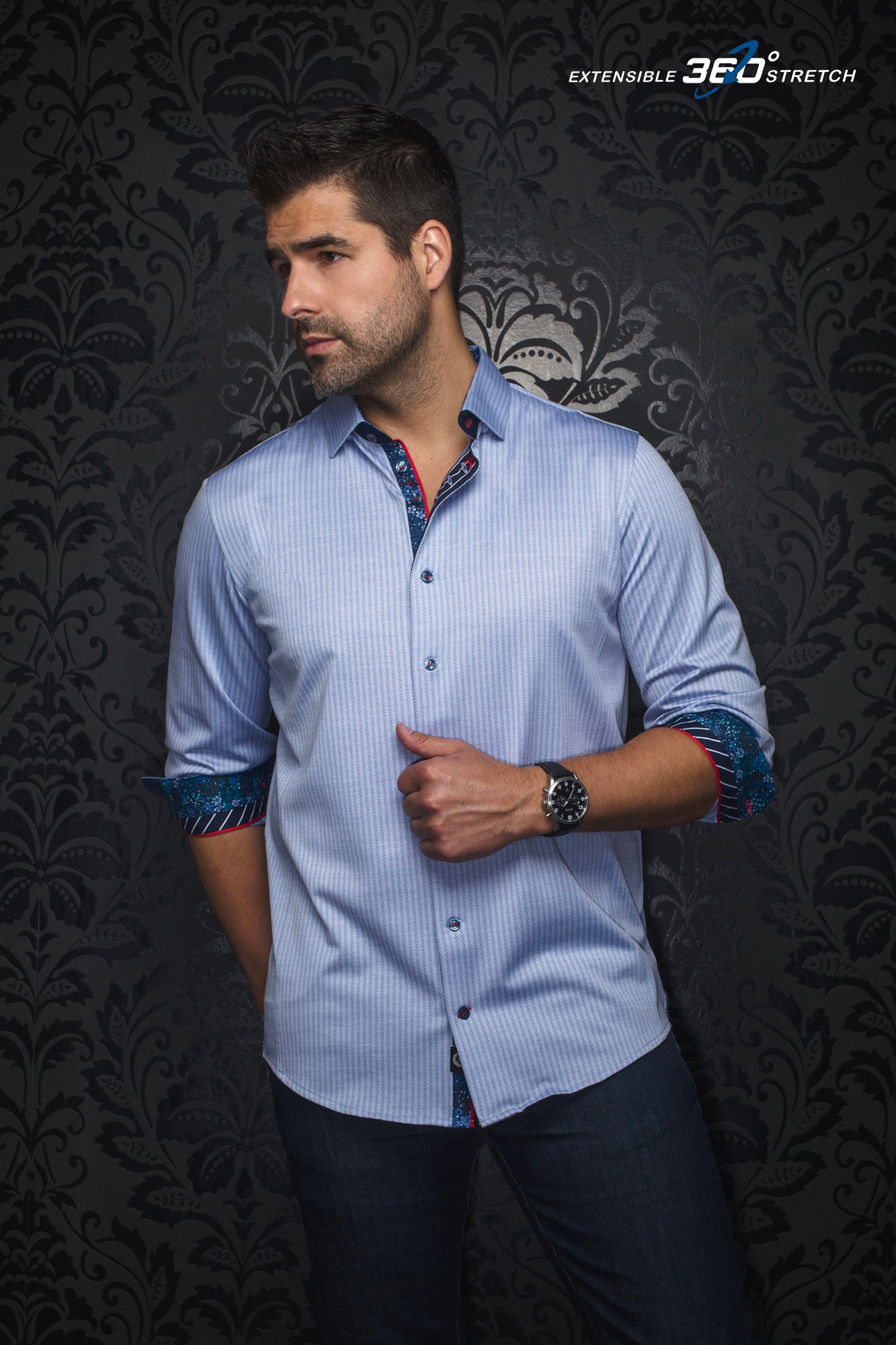 Homme Chemise Chemise Boutonnée Chemise Décontractée Noir Blanche Rose Claire Marine Fonce Bleu Clair Manche Longue Plein Col Rabattu Bureau Carriere  P9487328