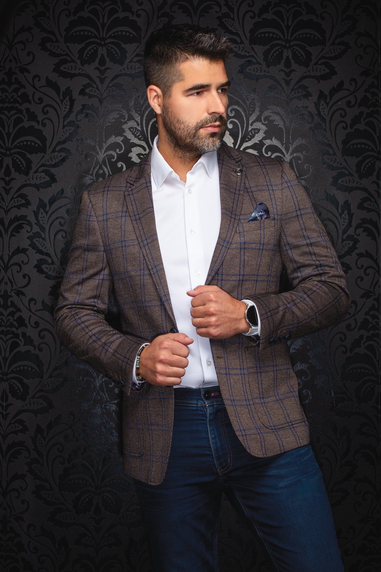 Men's blazer by Au Noir | BROSNAN Tobacco