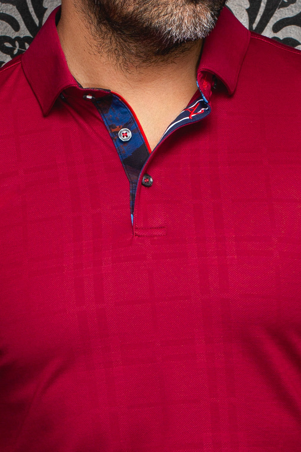 Polo manches longues pour homme par Au Noir | CHELSEA Cabernet | Machemise.ca, inventaire complet de la marque Au Noir