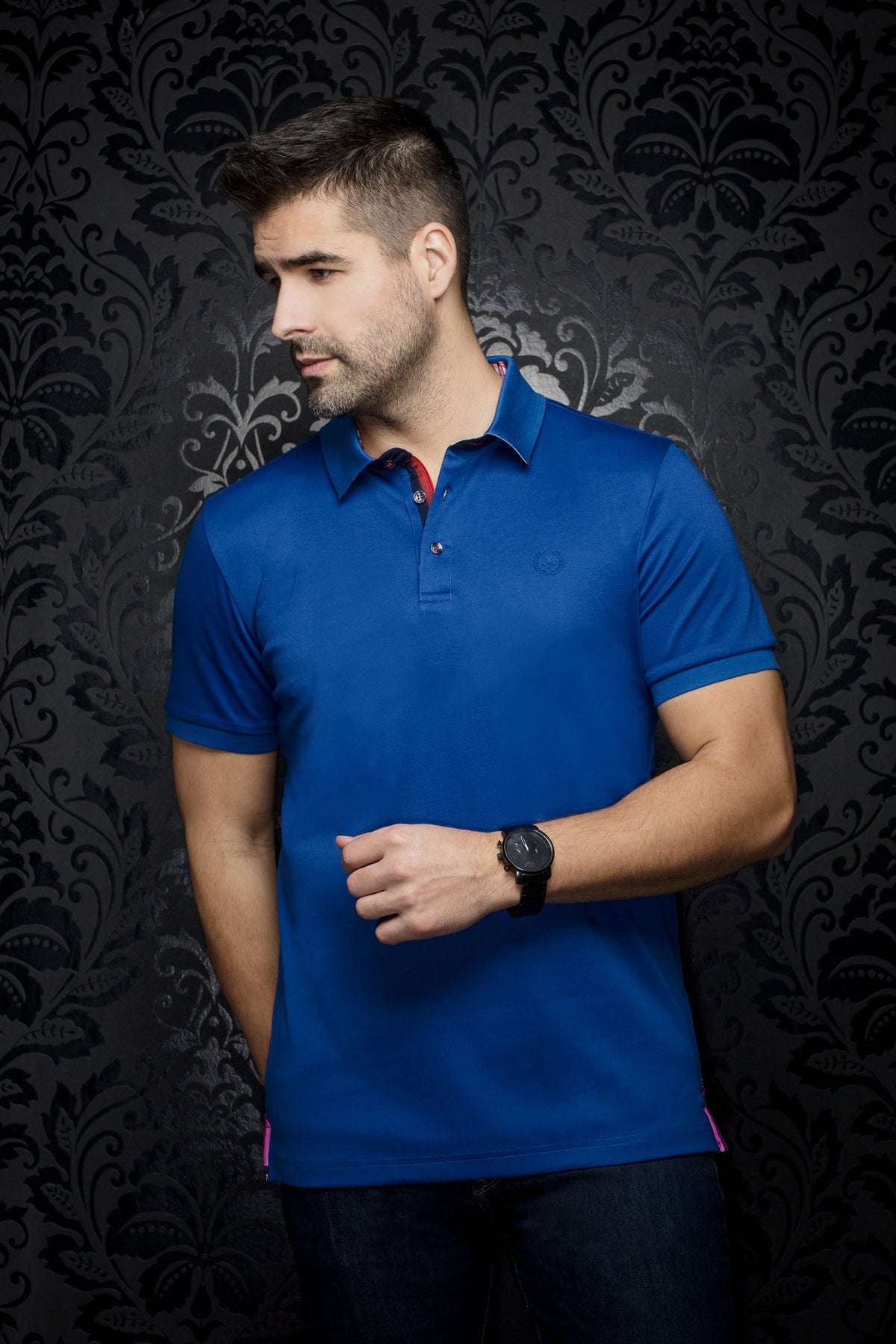 Polo pour homme par Au Noir | EAGLE Bleu Royal Foncé | Machemise.ca, inventaire complet de la marque Au Noir