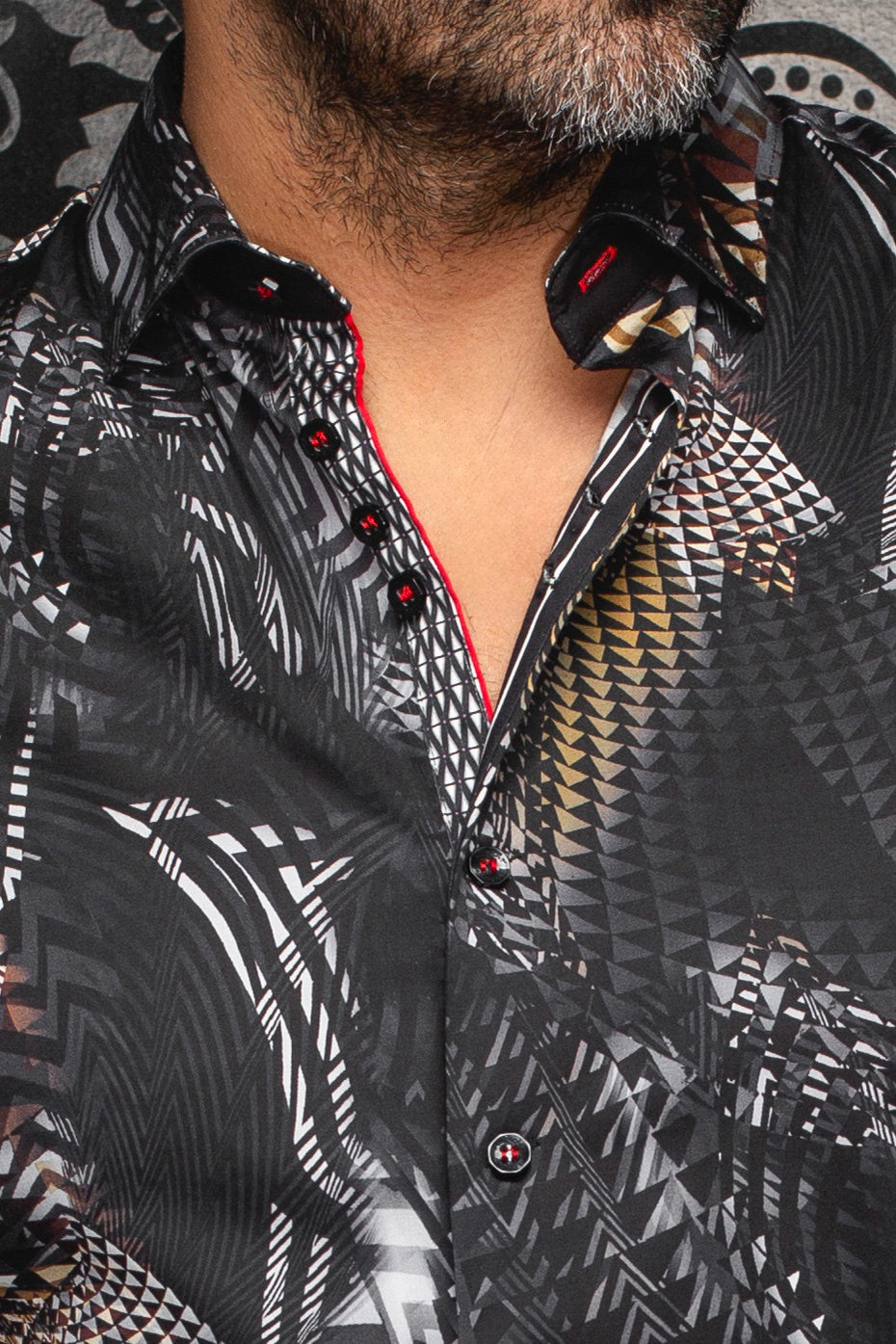 Chemise manches longues pour homme par Au Noir | GROOVE Noir Or | Machemise.ca, inventaire complet de la marque Au Noir