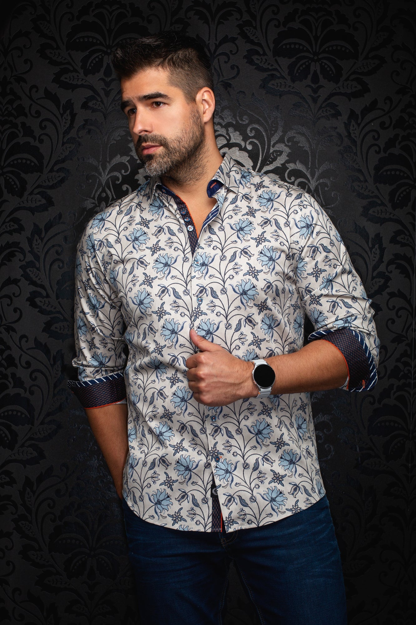 Chemise manches longues pour homme par Au Noir | HARRINGTON Pierre | Machemise.ca, inventaire complet de la marque Au Noir