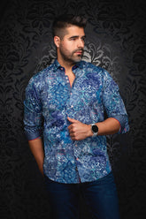 Chemise manches longues pour homme par Au Noir | INDORE Sarcelle | Machemise.ca, inventaire complet de la marque Au Noir