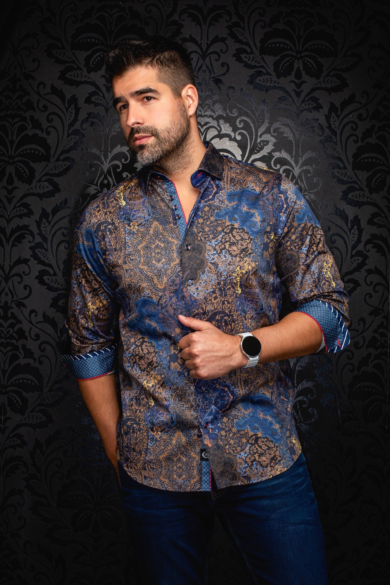 Chemise manches longues pour homme par Au Noir | INDORE Tabac | Machemise.ca, inventaire complet de la marque Au Noir