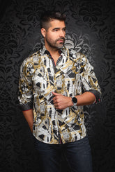 Chemise manches longues pour homme par Au Noir | JETFIRE Noir Or | Machemise.ca, inventaire complet de la marque Au Noir