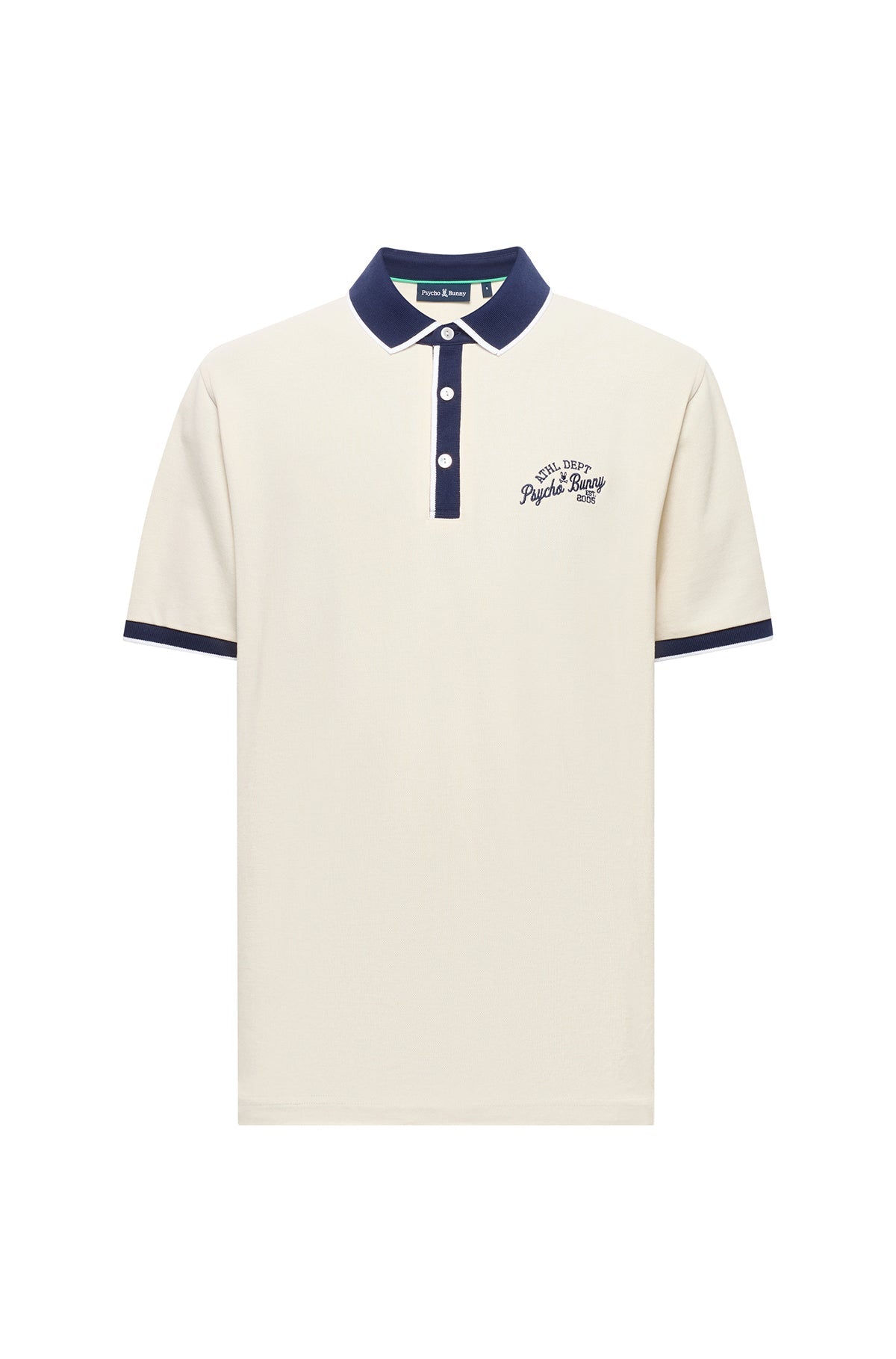 Polo piqué pour homme par Psycho Bunny | MT0100024 Blanc Gris | Machemise.ca, vêtements mode pour hommes