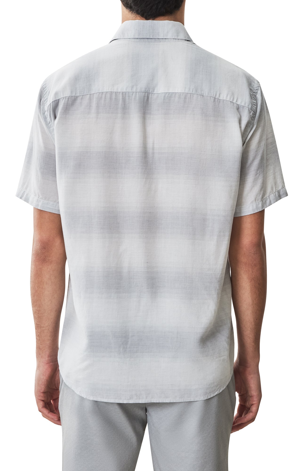 Chemise tissée à manches courtes pour homme par Robert Barakett | RB51517 Lasalle Gris Clair | Machemise.ca, vêtements mode pour hommes