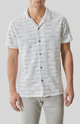 Chemise col resort pour homme par Robert Barakett | RB61036 Sage Cygne | Boutique Vvög, vêtements mode pour homme et femme
