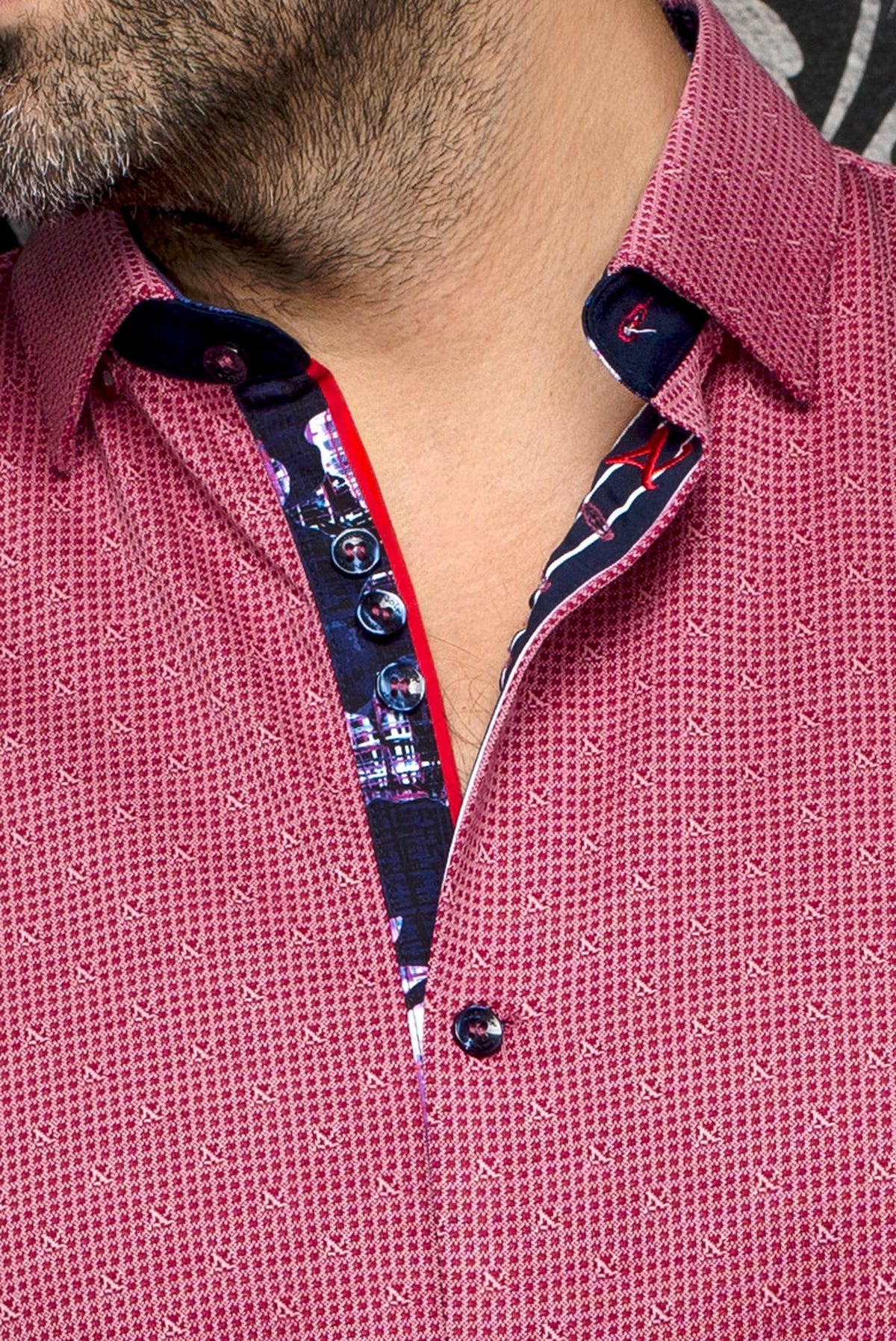 Chemise manches longues en Knit pour homme par Au Noir | PALMA Rouge | Machemise.ca, inventaire complet de la marque Au Noir