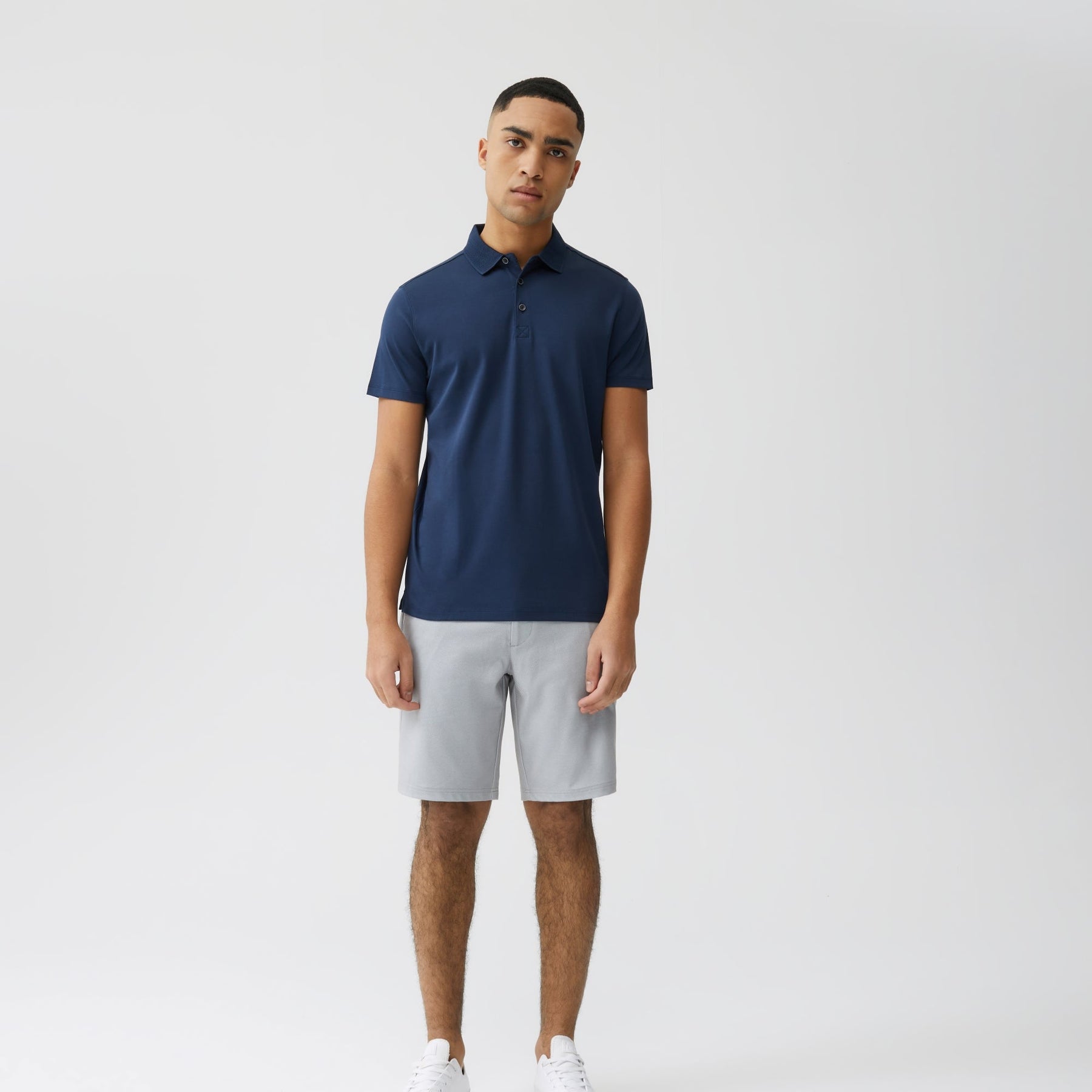 Polo col ouvert pour homme par Robert Barakett | Georgia RB11016 Bleu Nuit | Boutique Vvög, vêtements mode pour homme et femme