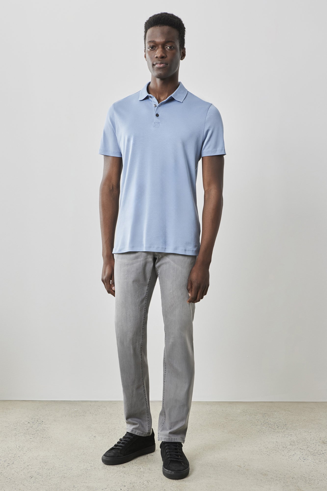 T-shirt à manches courtes pour homme par Robert Barakett | 23336 Georgia Bleu Douve | Machemise.ca, vêtements mode pour hommes