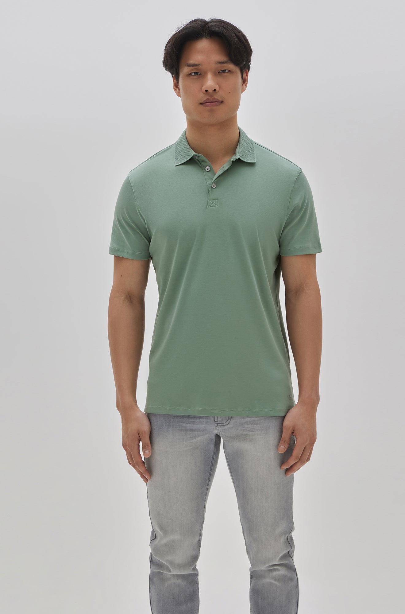 Polo col ouvert pour homme par Robert Barakett | Georgia RB11016 Vert | Boutique Vvög, vêtements mode pour homme et femme
