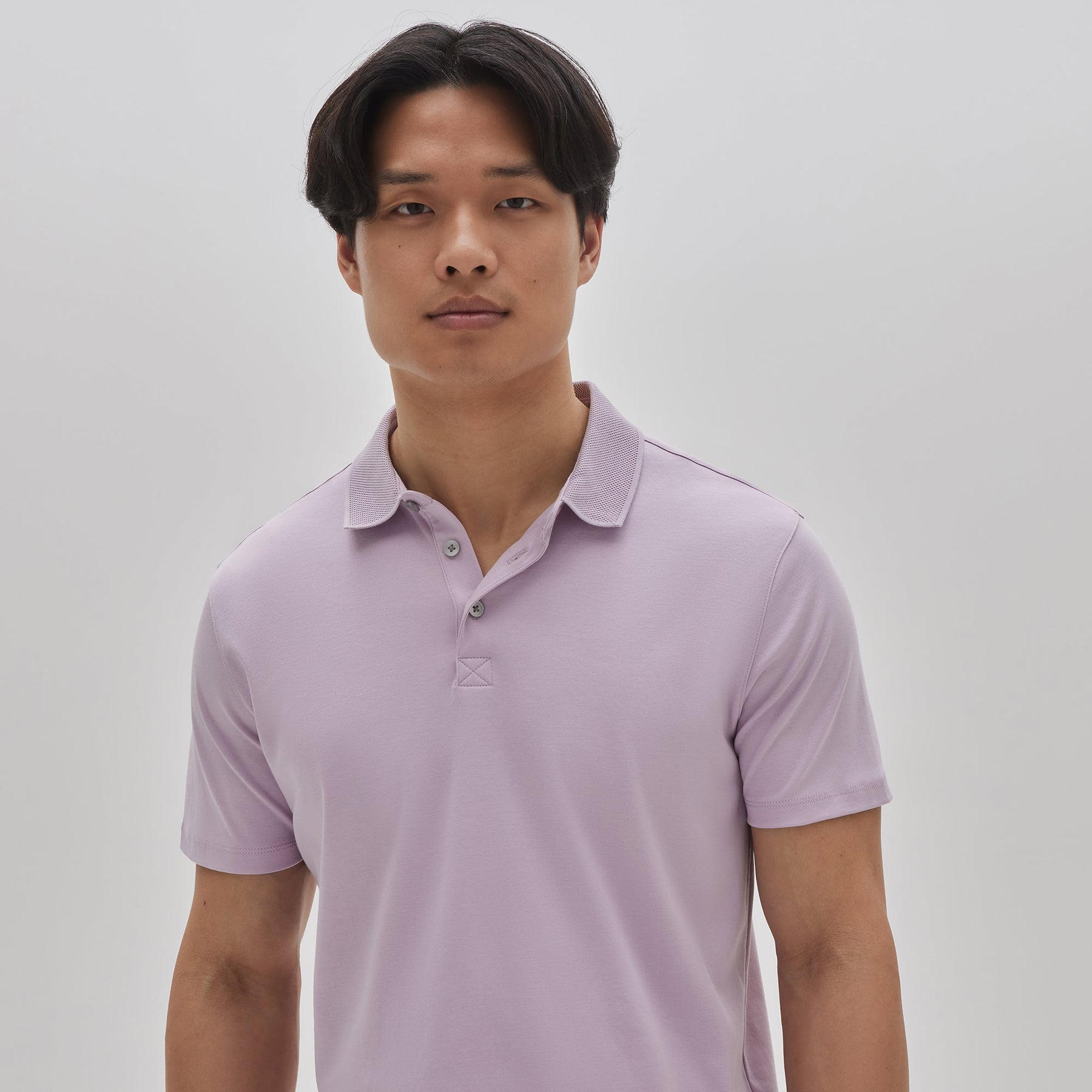 Polo col ouvert pour homme par Robert Barakett | Georgia RB11016 Rose Clair | Boutique Vvög, vêtements mode pour homme et femme