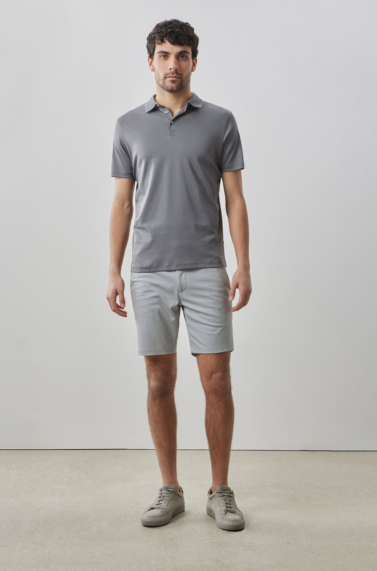 Polo à manches courtes "honeycomb" pour homme par Robert Barakett | RB11016 Georgia Cendre Chaude | Machemise.ca, vêtements mode pour hommes