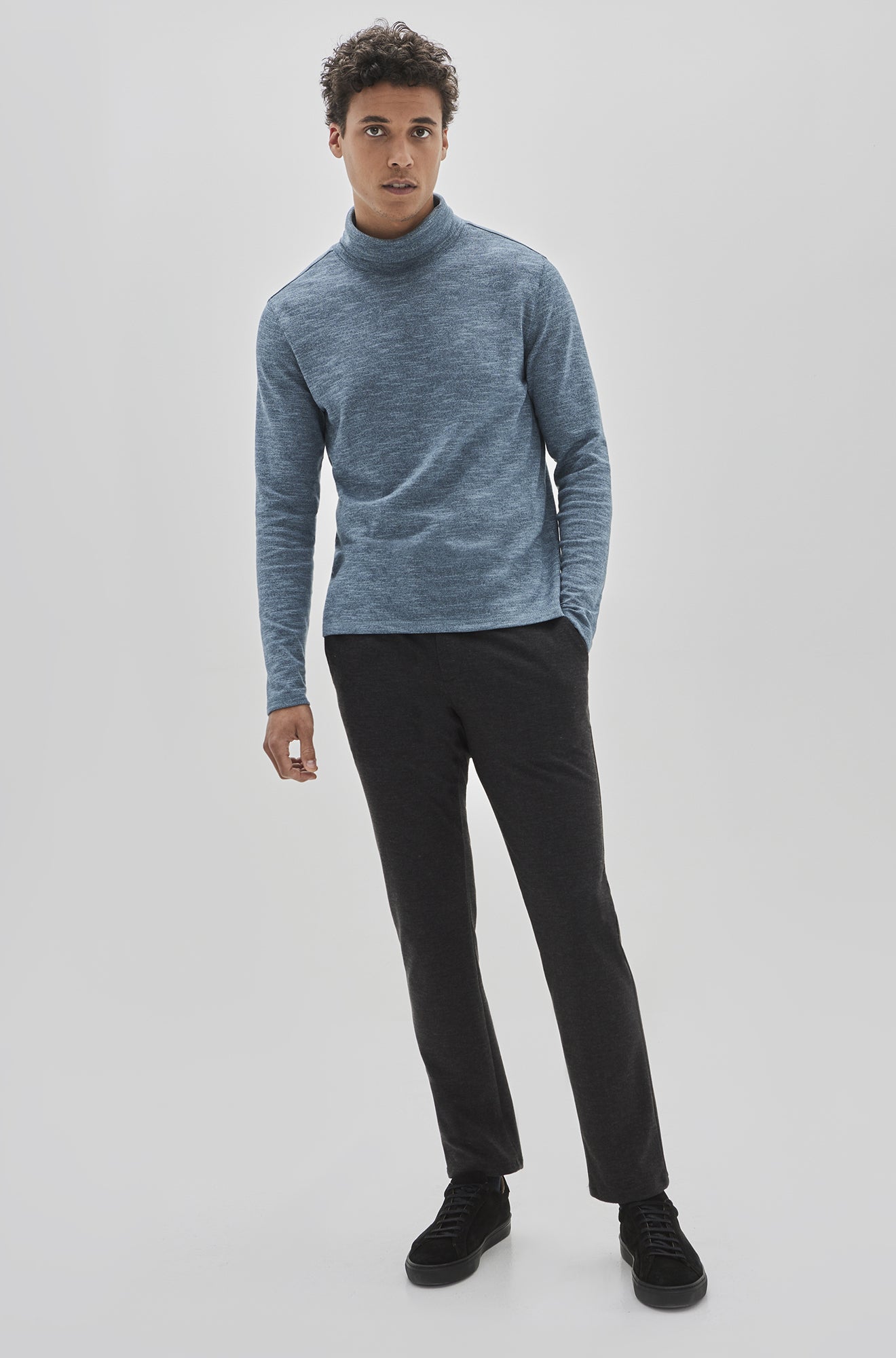 Chandail manches longues pour homme par Robert Barakett | Crestwood RB32223 Bleu Sarcelle | Boutique Vvög, vêtements mode pour homme et femme