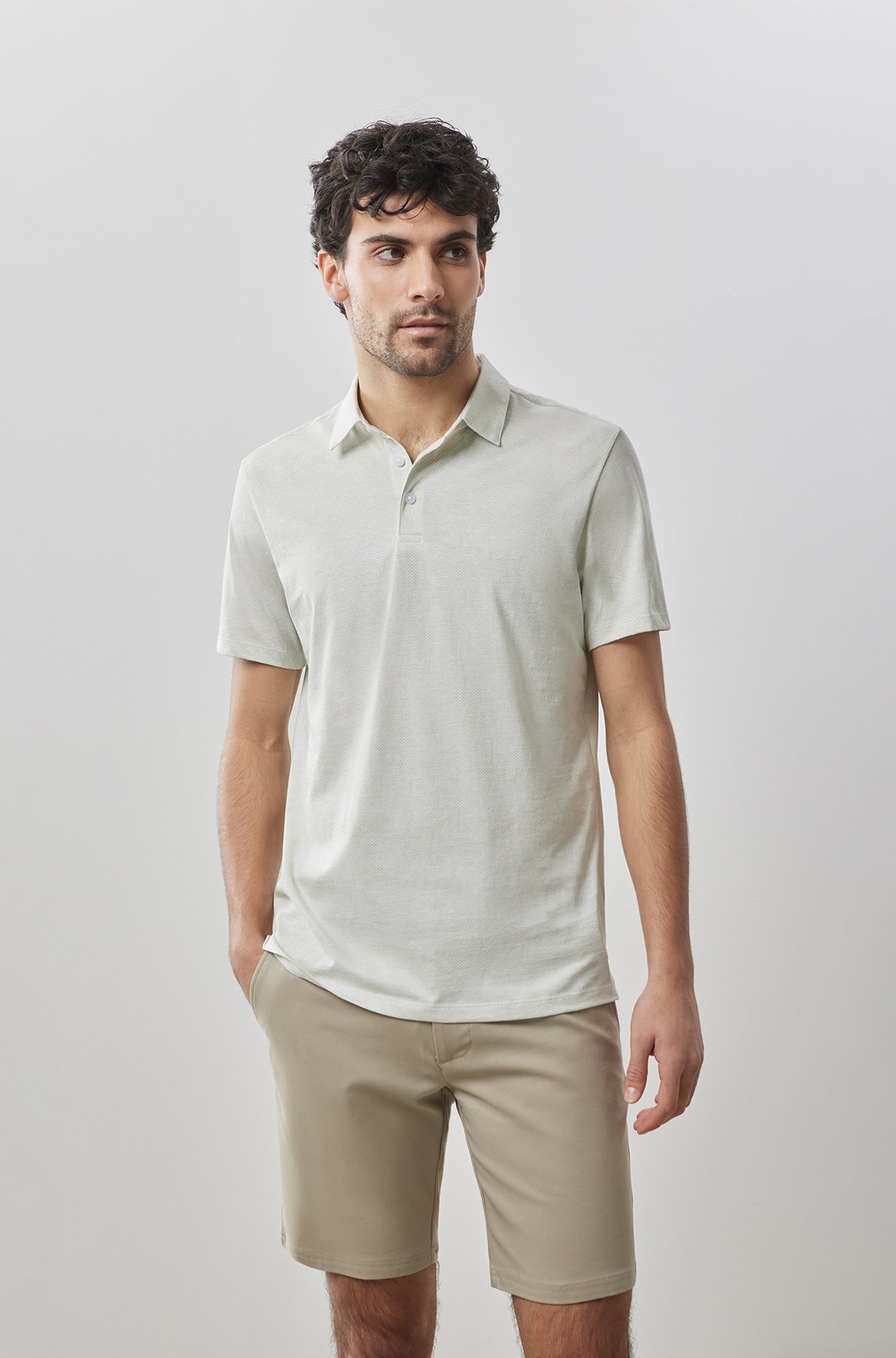 Polo à manches courtes pour homme par Robert Barakett | RB41049 Brace Vert Menthe | Machemise.ca, vêtements mode pour hommes