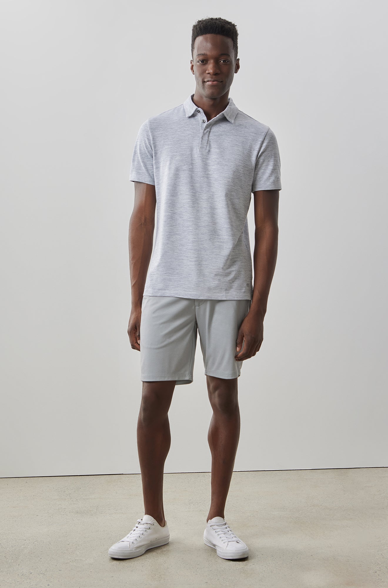 Polo à manches courtes pour homme par Robert Barakett | RB41114 Payne Gris | Machemise.ca, vêtements mode pour hommes