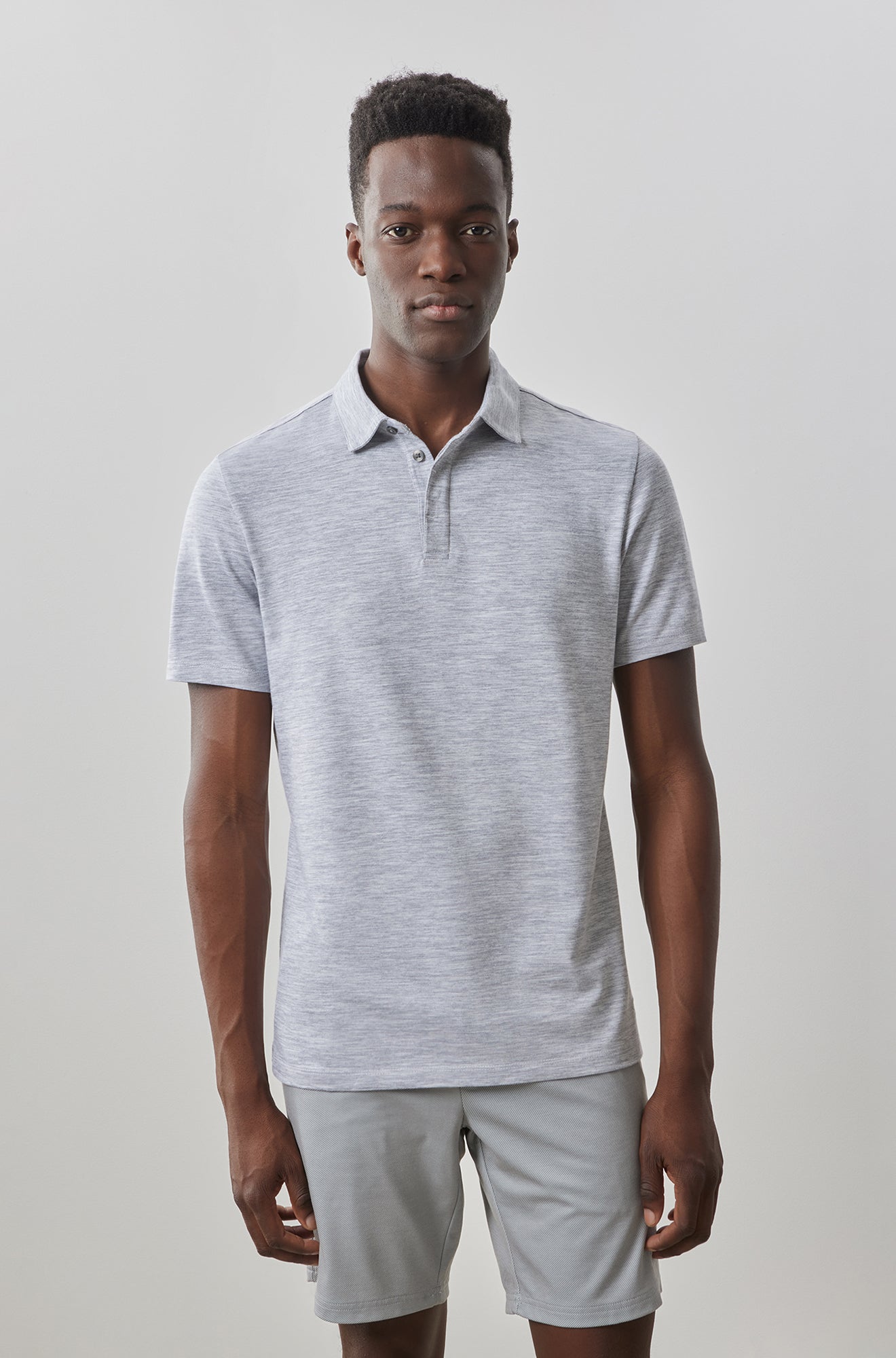 Polo à manches courtes pour homme par Robert Barakett | RB41114 Payne Gris | Machemise.ca, vêtements mode pour hommes