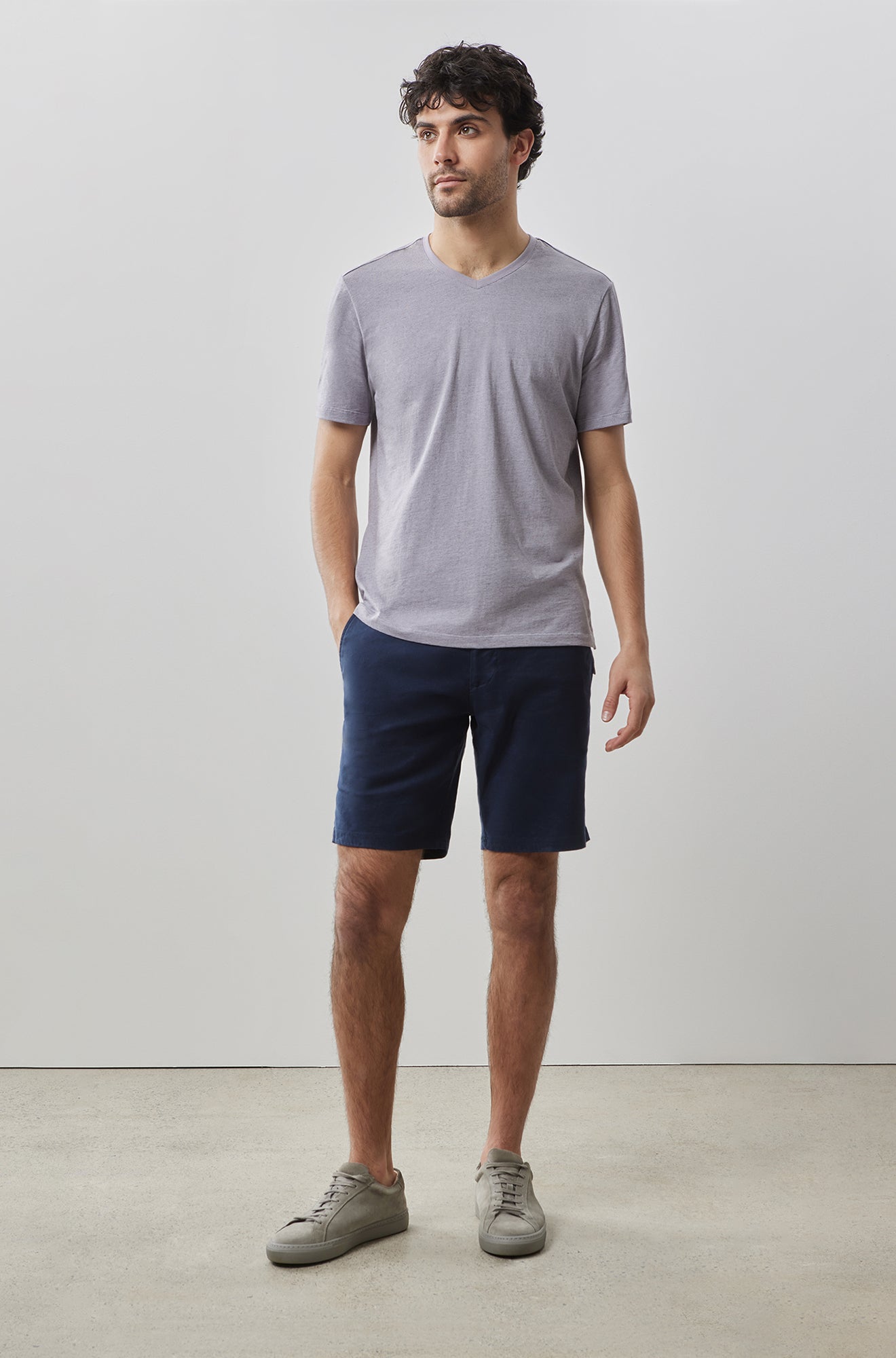 T-Shirt V-neck pour homme par Robert Barakett | Thoreau RB41135 Violet | Boutique Vvög, vêtements mode pour homme et femme