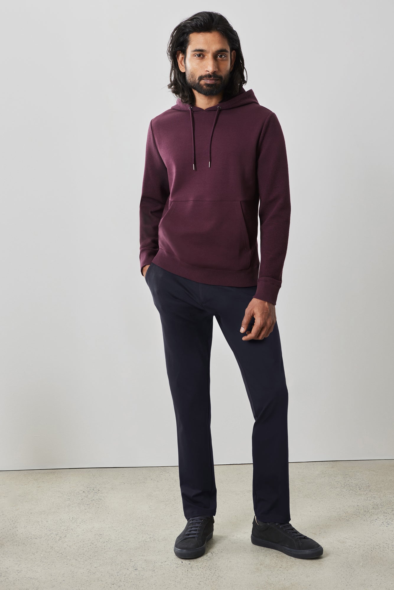 Coton ouaté pour homme par Robert Barakett | RB41458 Dugald Bordeaux | Machemise.ca, vêtements mode pour hommes