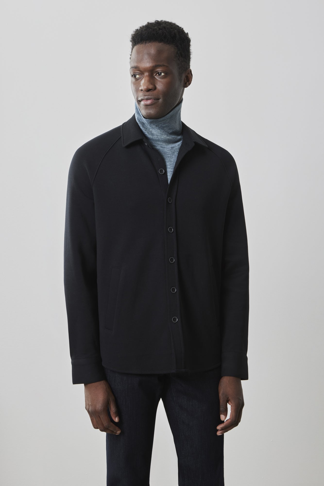 Surchemise pour homme par Robert Barakett | RB41511 Optus Noir | Machemise.ca, vêtements mode pour hommes