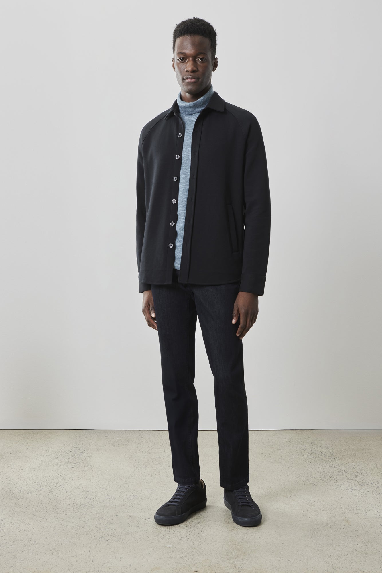 Surchemise pour homme par Robert Barakett | RB41511 Optus Noir | Machemise.ca, vêtements mode pour hommes