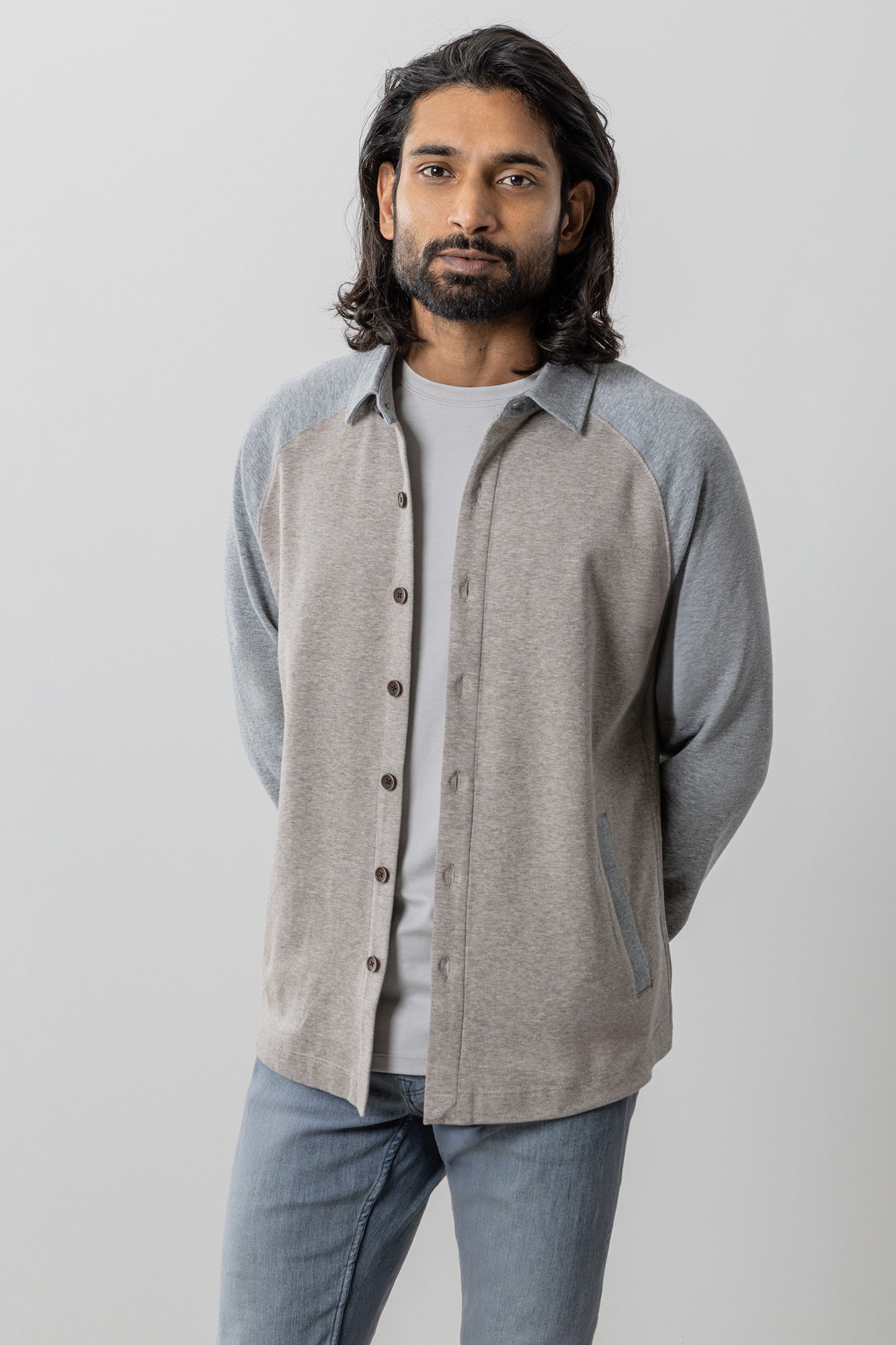Surchemise pour homme par Robert Barakett | RB41513 Paolo Brun Clair | Machemise.ca, vêtements mode pour hommes