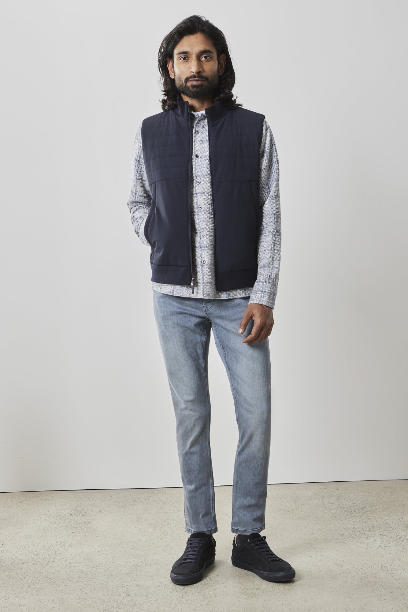 Veste matelassée pour homme par Robert Barakett | Fremantle RB41541 Marine | Machemise.ca, vêtements mode pour hommes