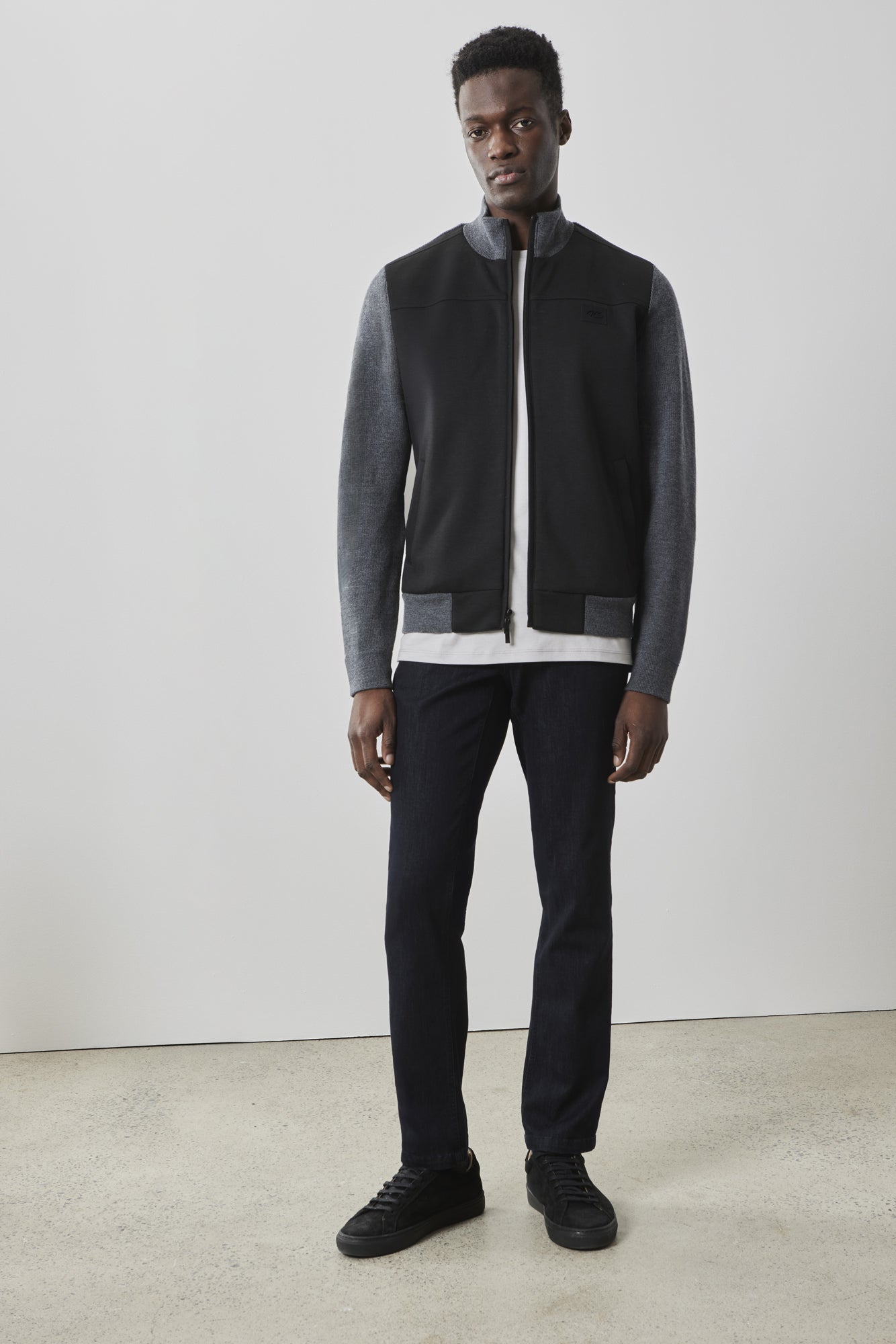 Veste entièrement zippé pour homme par Robert Barakett | RB41555 Cooper Anthracite | Machemise.ca, vêtements mode pour hommes
