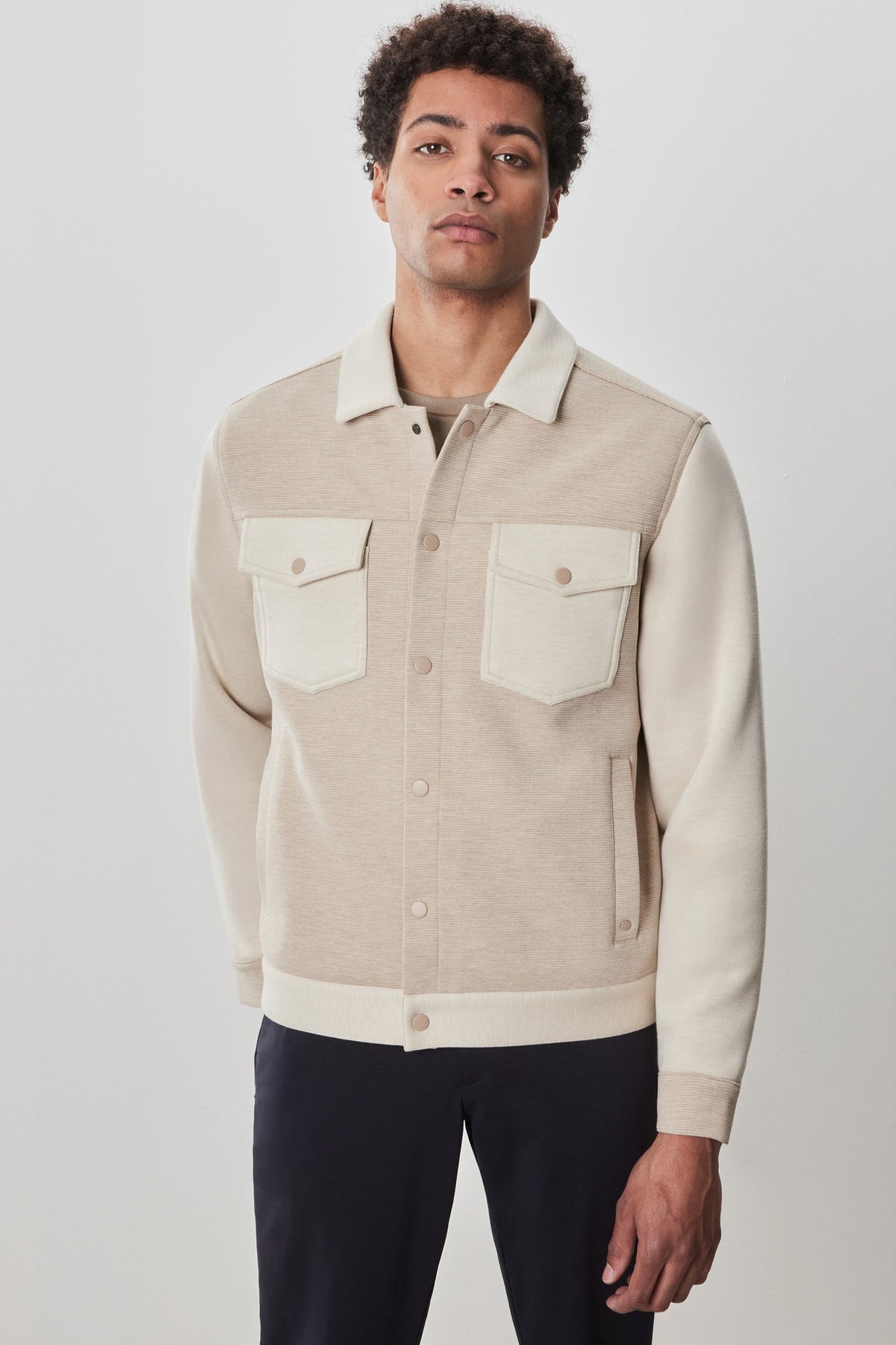 Veste boutonnée pour homme par Robert Barakett | RB52190 Isaak Tan | Machemise.ca, vêtements mode pour hommes