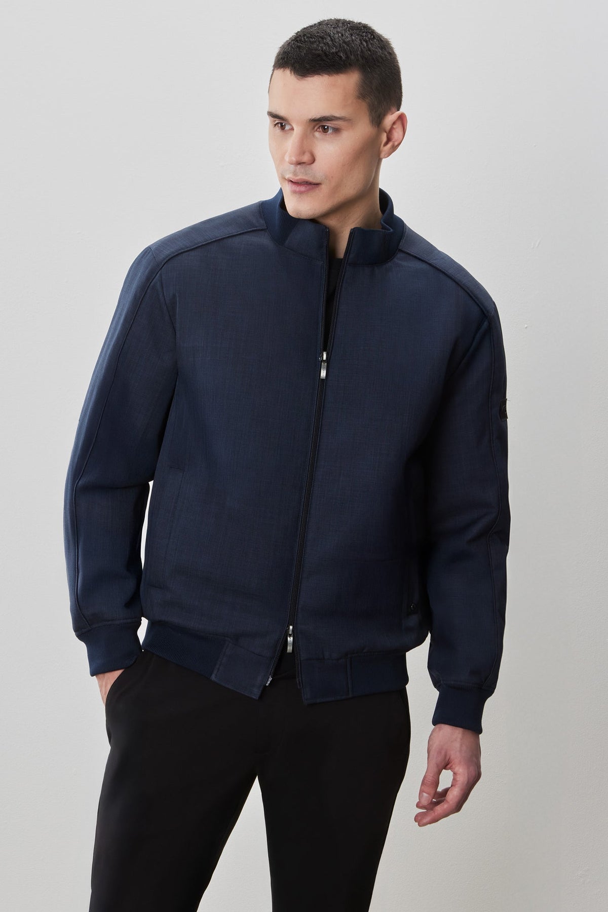 Coupe-vent mi-saison pour homme par Robert Barakett | RB52229 Cegio Marine | Machemise.ca, vêtements mode pour hommes