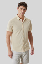 Chemise en Knit pour homme par Robert Barakett | RB61025 Irving Jaune Doux | Machemise.ca, vêtements mode pour hommes