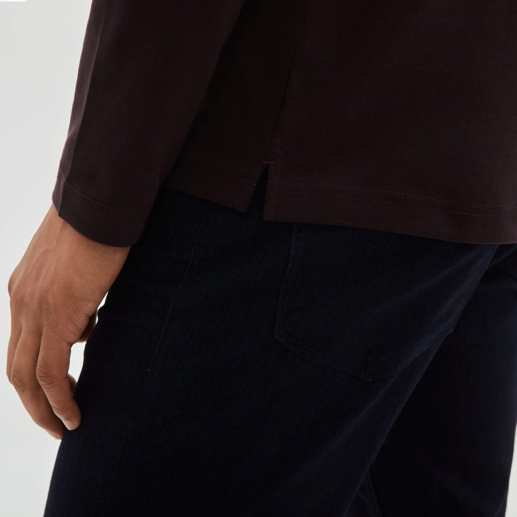 Chandail manches longues pour homme par Robert Barakett | Georgia RB82247 Port | Boutique Vvög, vêtements mode pour homme et femme