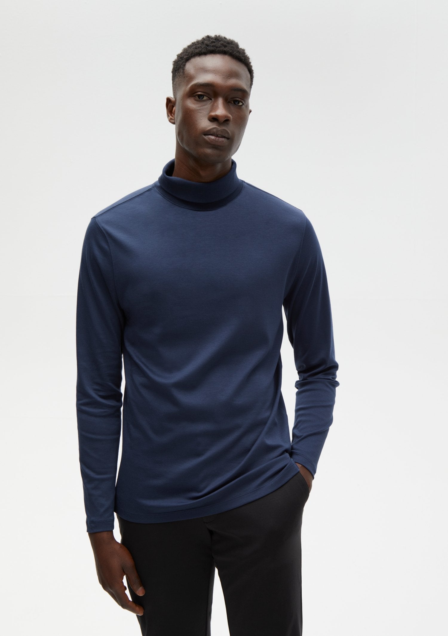 Chandail manches longues col roulé Robert Barakett | GEORGIA RB01224 Noir | Machemise.ca, vêtements mode pour hommes
