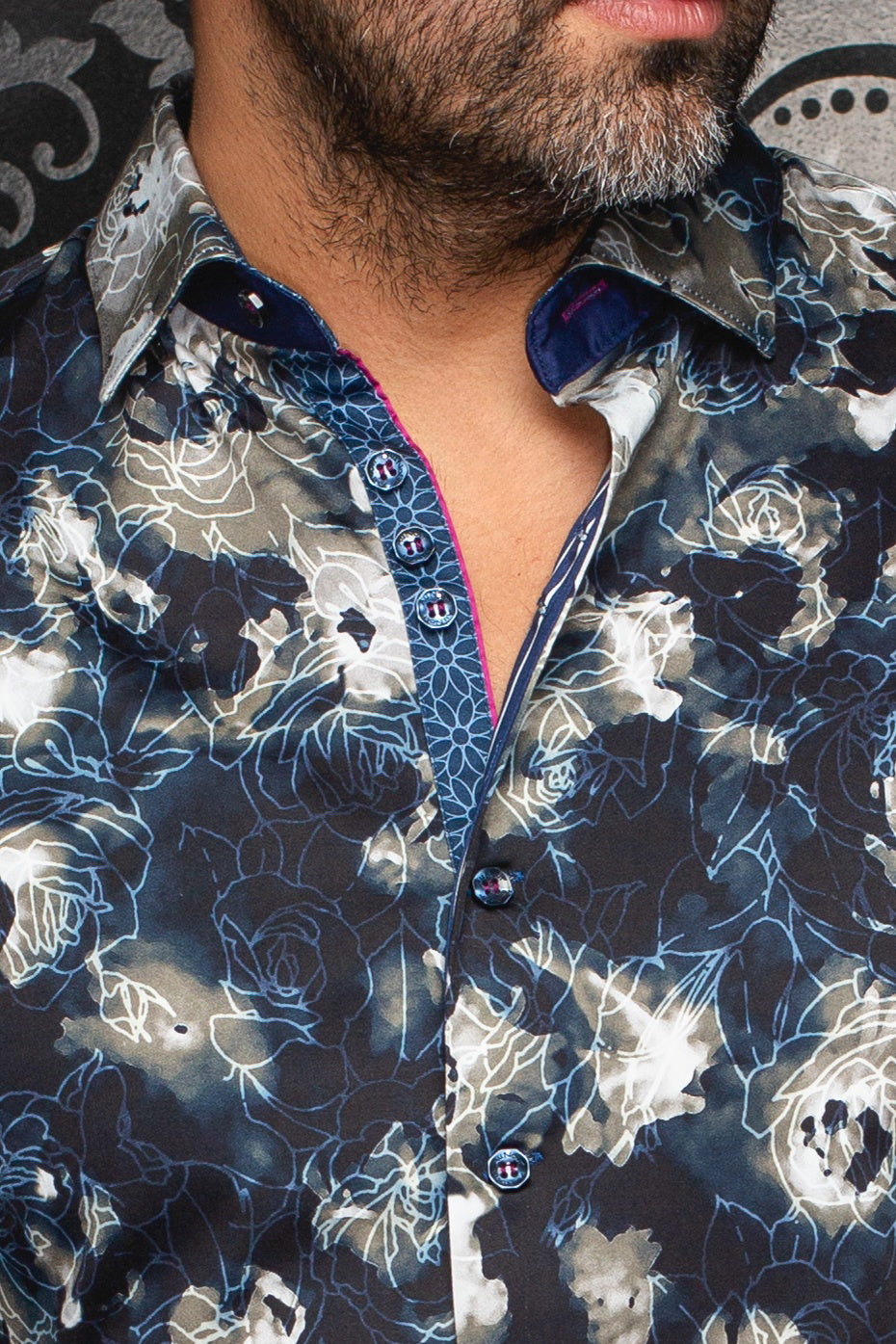 Chemise manches longues pour homme par Au Noir | ROSARUGOSA Marine Olive | Machemise.ca, inventaire complet de la marque Au Noir