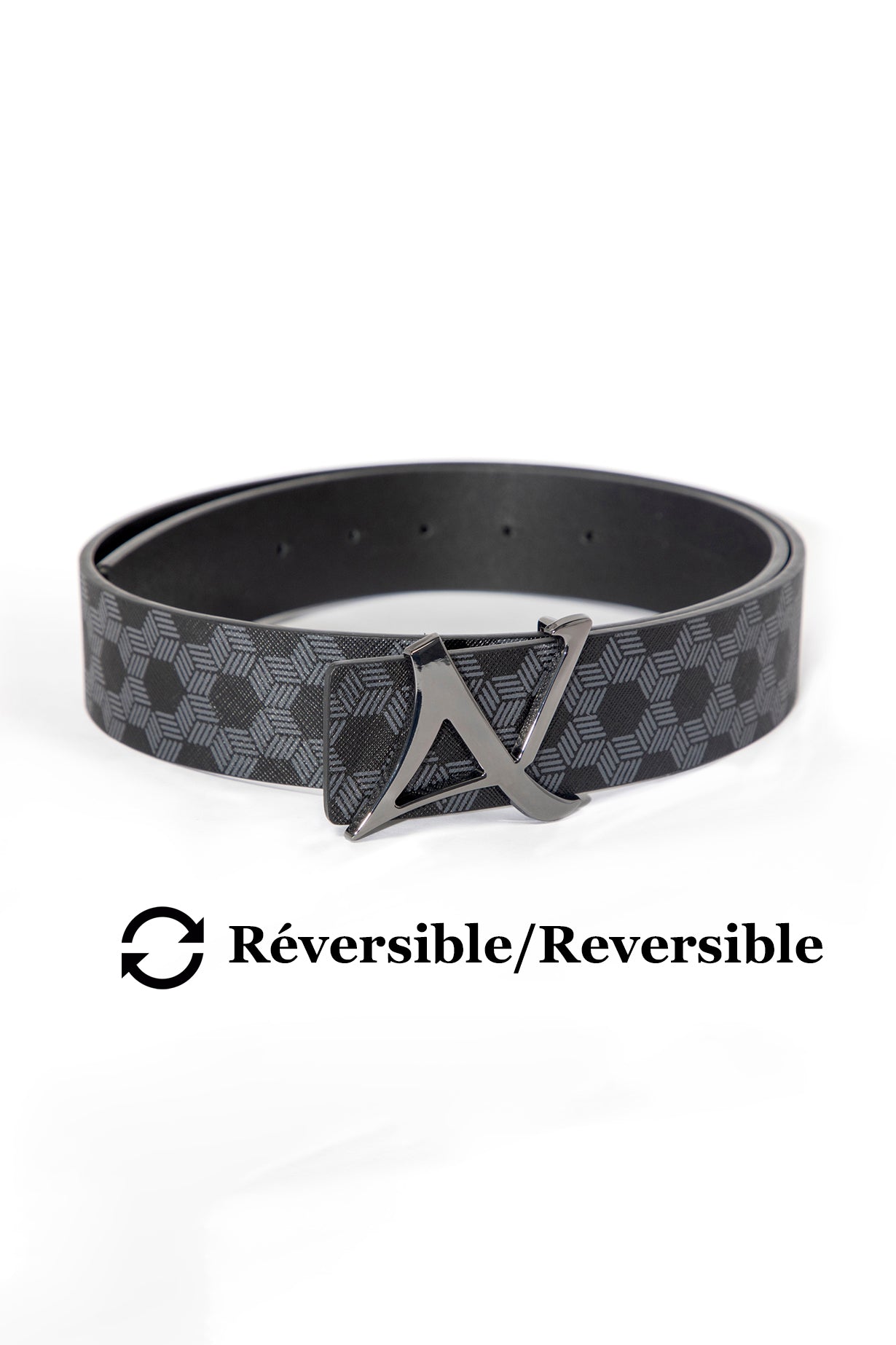 Ceinture pour homme par Au Noir | SHELBY Noir Métal | Machemise.ca, inventaire complet de la marque Au Noir