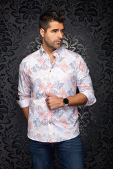 Chemise manches longues en Knit extensible pour homme par Au Noir | TERRENCE Multi | Machemise.ca, inventaire complet de la marque Au Noir
