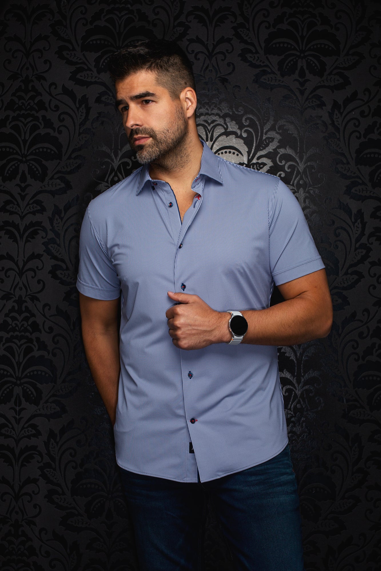 Chemise en nylon pour homme par Au Noir | VOLTA Marine | Machemise.ca, inventaire complet de la marque Au Noir